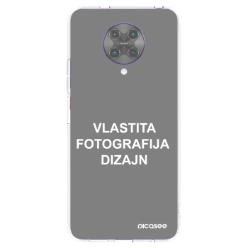 Picasee silikonska prozirna maskica za Xiaomi Poco F2 Pro - Vlastiti foto dizajn