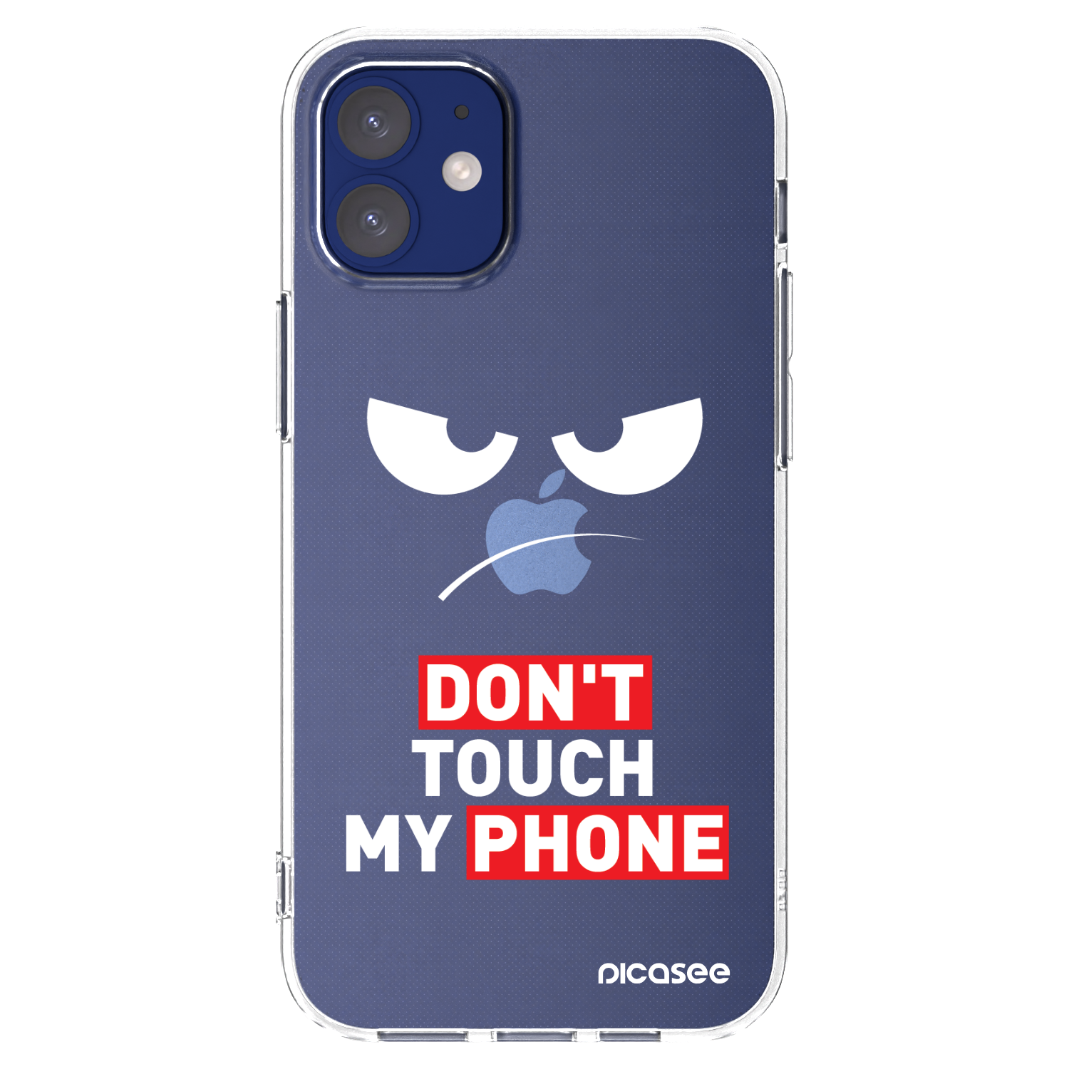 Picasee silikonska prozirna maskica za Apple iPhone 12 mini - Angry Eyes - Transparent