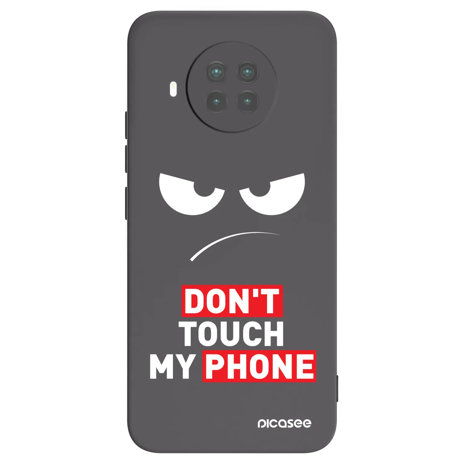 Picasee crna silikonska maskica za Xiaomi Mi 10T Lite - Angry Eyes - Transparent