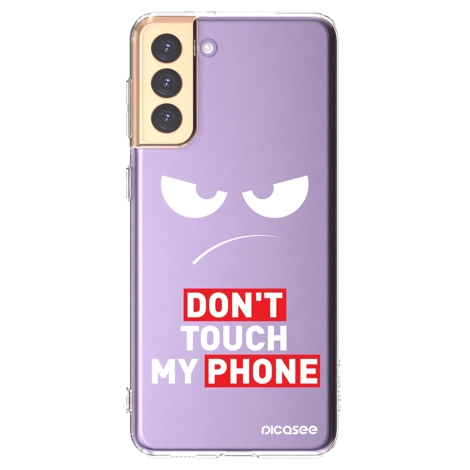 Picasee silikonska prozirna maskica za Samsung Galaxy S21+ 5G G996F - Angry Eyes - Transparent