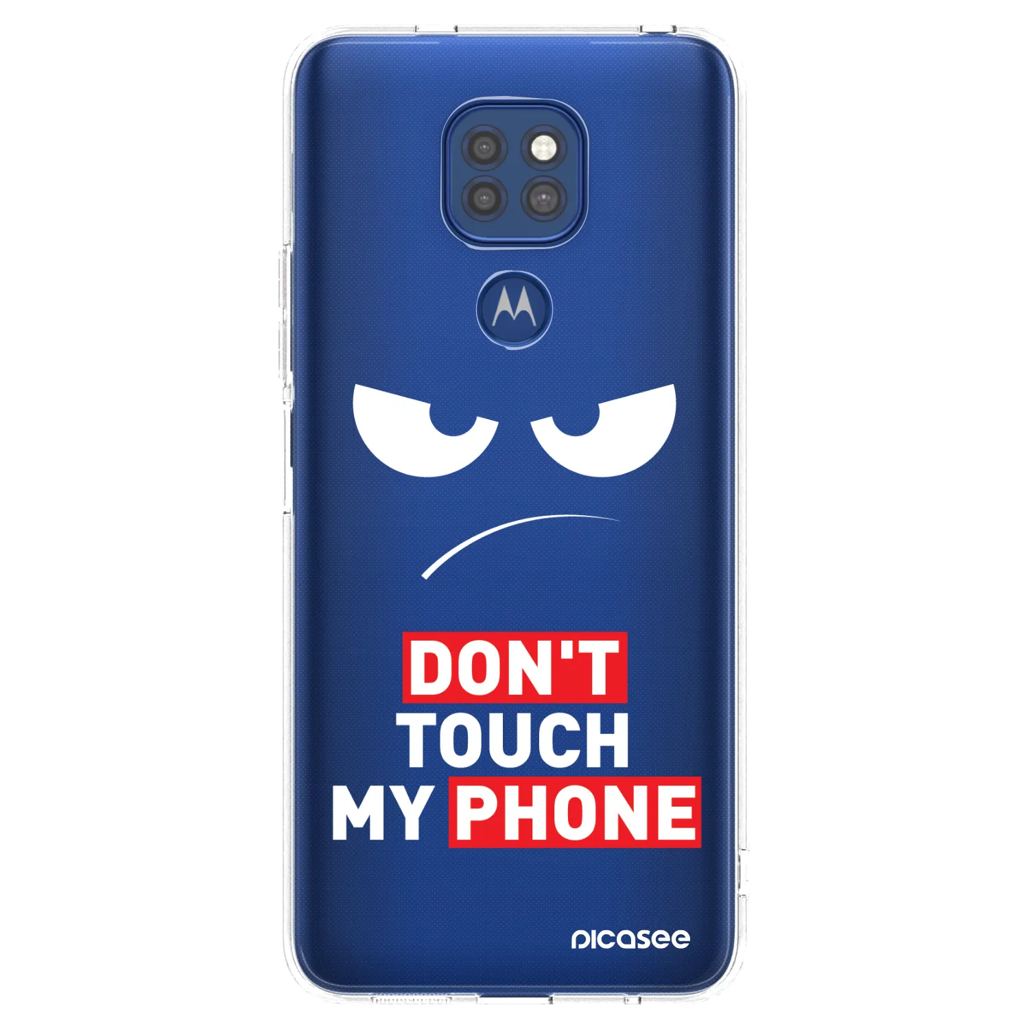Picasee silikonska prozirna maskica za Motorola Moto G9 Play - Angry Eyes - Transparent
