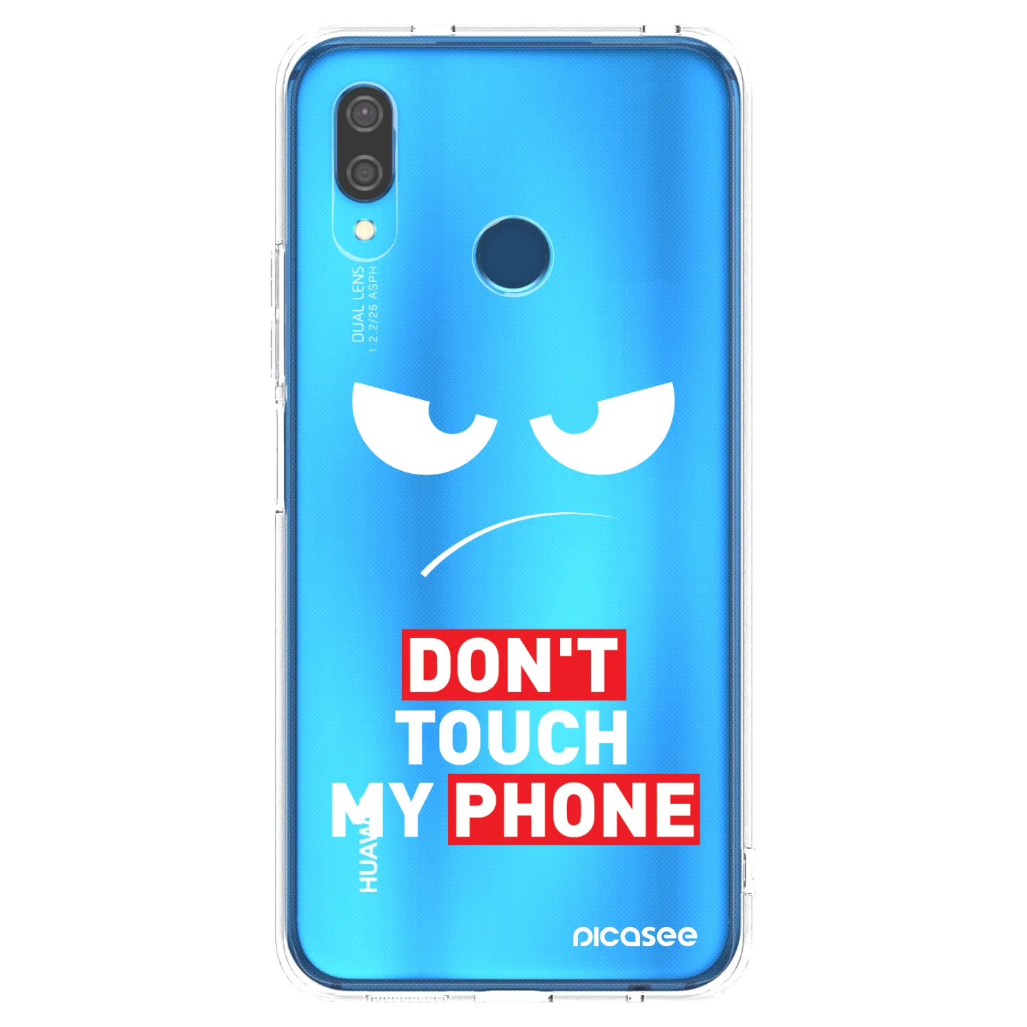 Picasee silikonska prozirna maskica za Huawei P20 Lite - Angry Eyes - Transparent