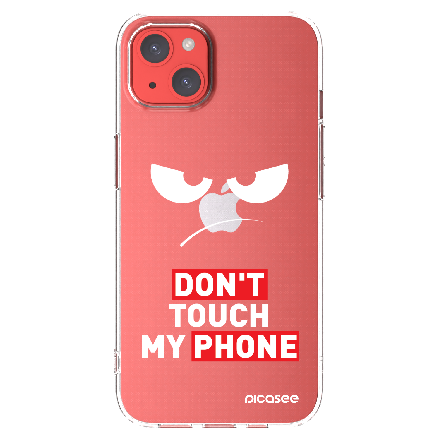 Picasee silikonska prozirna maskica za Apple iPhone 13 - Angry Eyes - Transparent