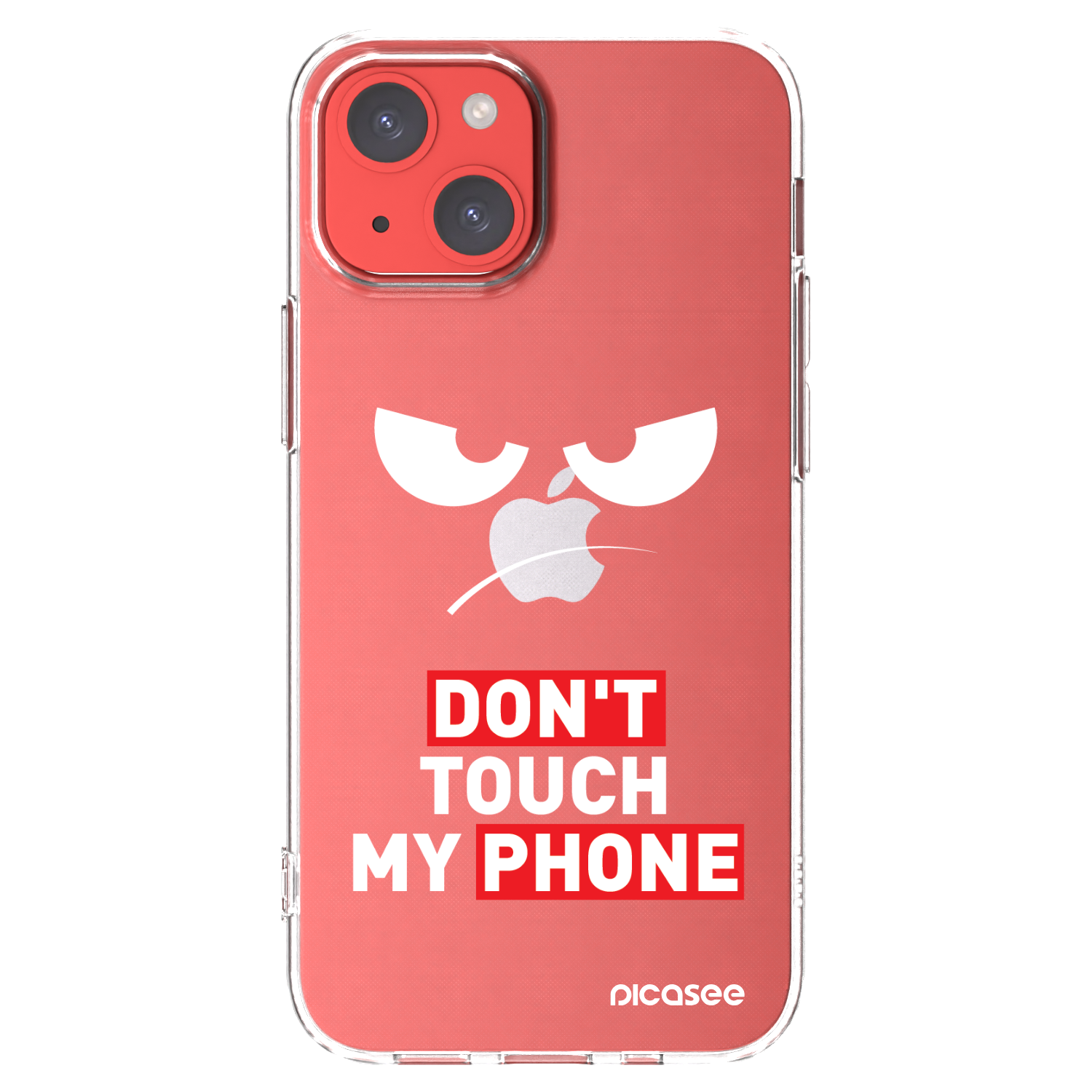 Picasee silikonska prozirna maskica za Apple iPhone 13 mini - Angry Eyes - Transparent