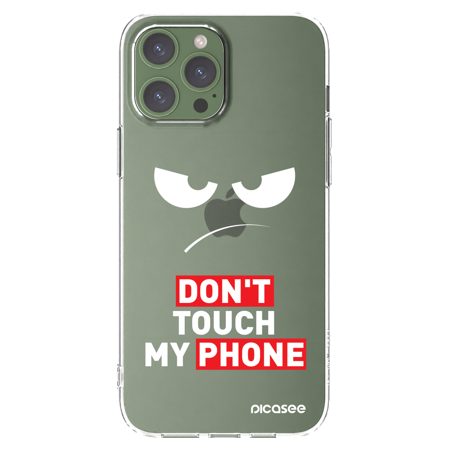 Picasee silikonska prozirna maskica za Apple iPhone 13 Pro Max - Angry Eyes - Transparent