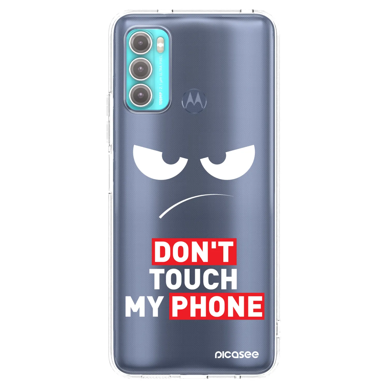 Picasee silikonska prozirna maskica za Motorola Moto G60 - Angry Eyes - Transparent