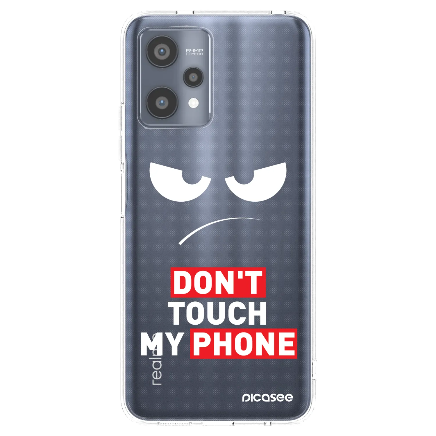 Picasee silikonska prozirna maskica za Realme 9 Pro 5G - Angry Eyes - Transparent