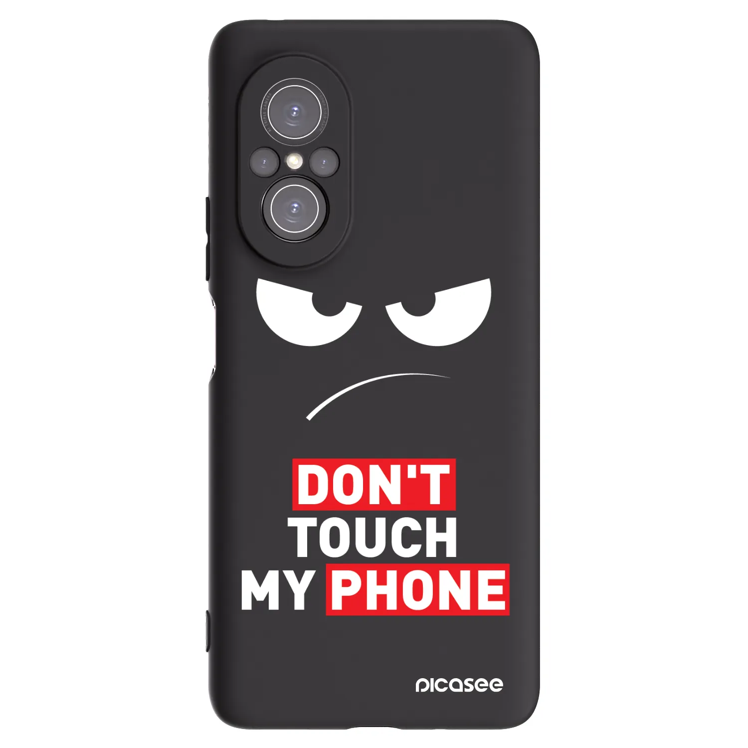 Picasee crna silikonska maskica za Huawei Nova 9 SE - Angry Eyes - Transparent