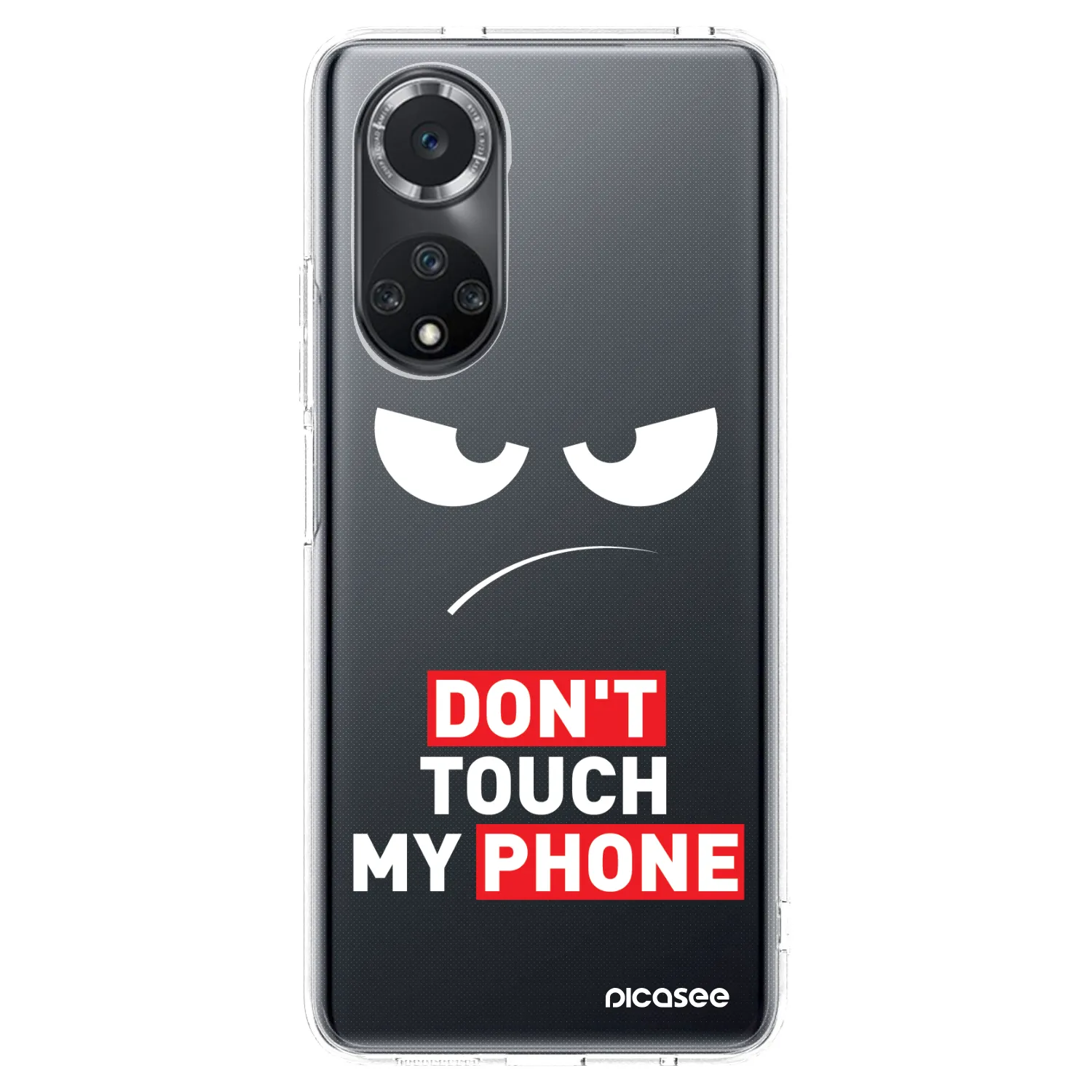Picasee silikonska prozirna maskica za Huawei Nova 9 SE - Angry Eyes - Transparent
