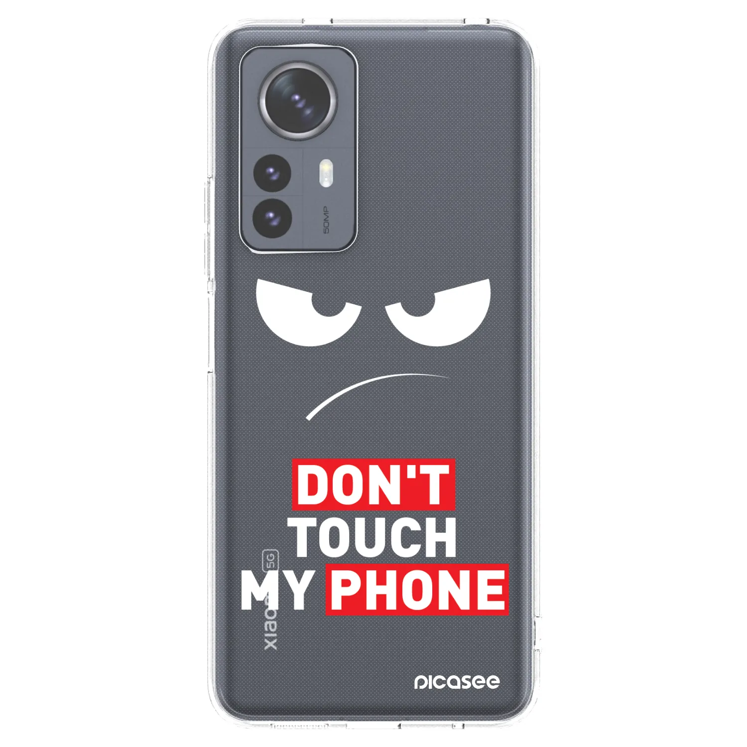 Picasee silikonska prozirna maskica za Xiaomi 12 Pro - Angry Eyes - Transparent