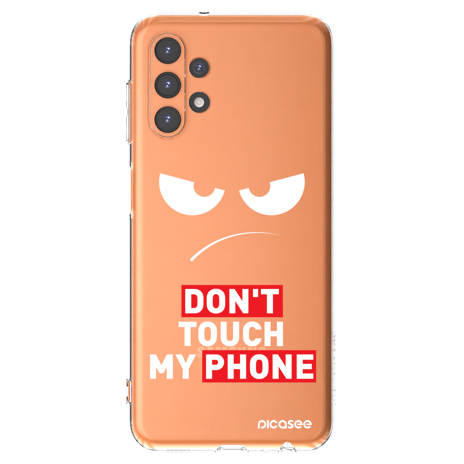 Picasee silikonska prozirna maskica za Samsung Galaxy A13 4G A135 - Angry Eyes - Transparent