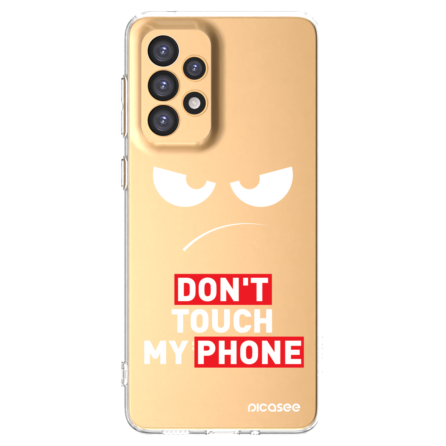 Picasee silikonska prozirna maskica za Samsung Galaxy A33 5G A336 - Angry Eyes - Transparent