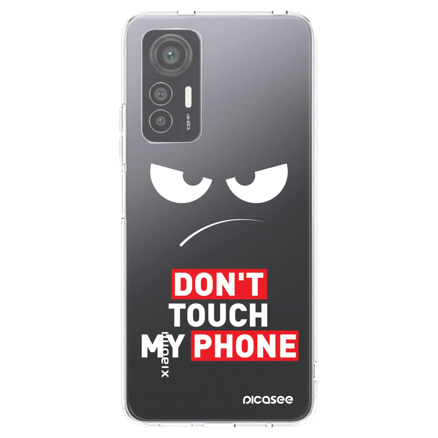 Picasee silikonska prozirna maskica za Xiaomi 12 Lite - Angry Eyes - Transparent
