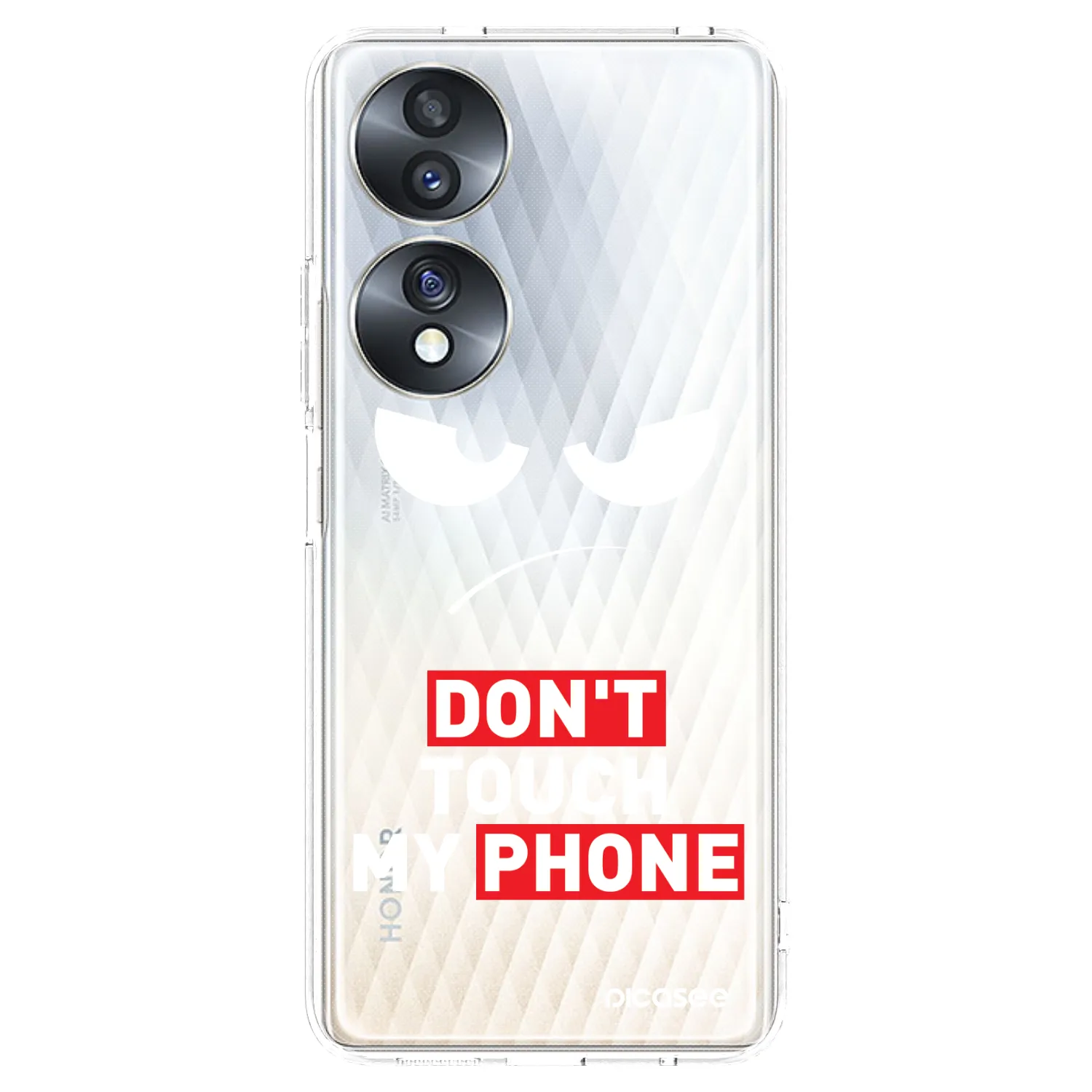 Picasee silikonska prozirna maskica za Honor 70 - Angry Eyes - Transparent