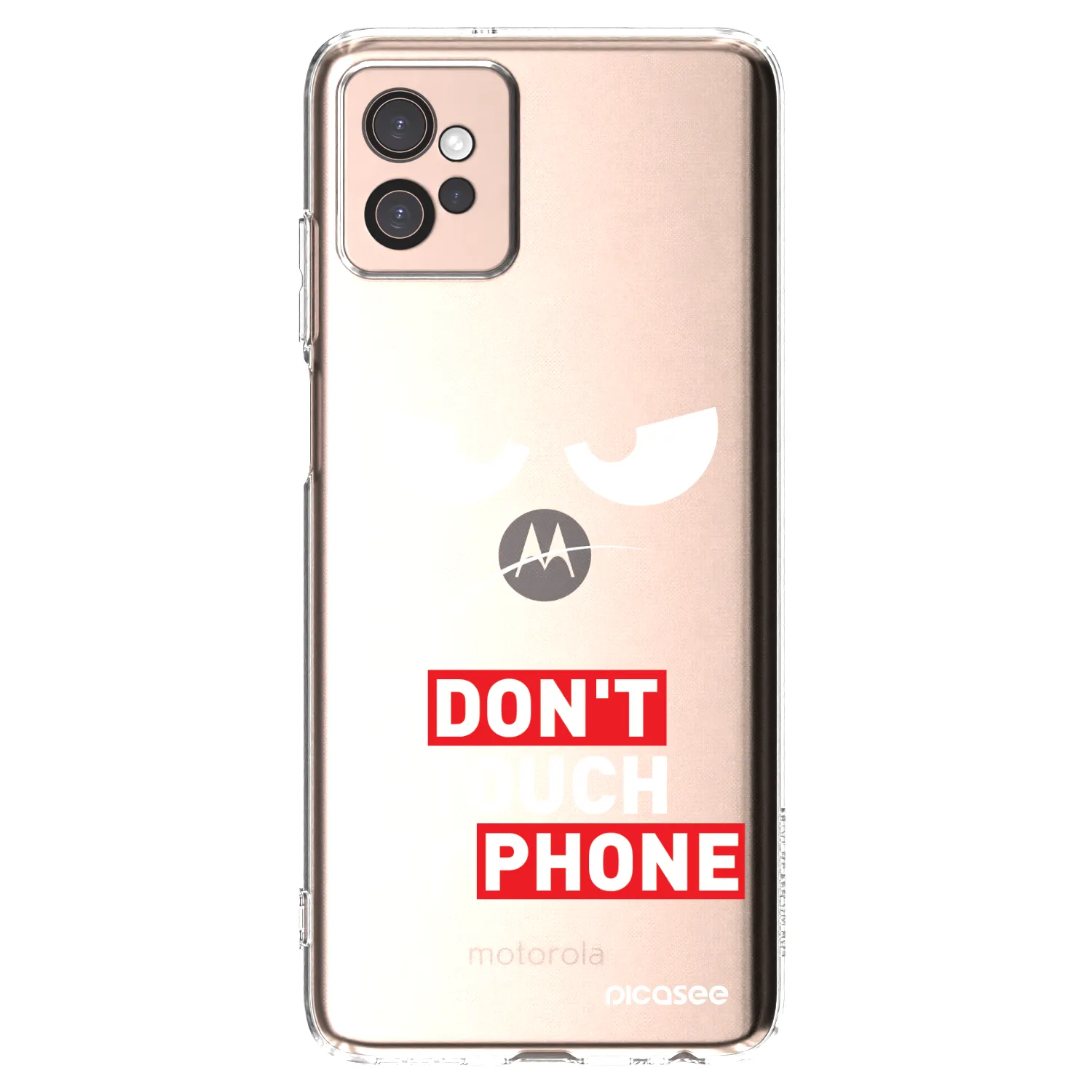 Picasee silikonska prozirna maskica za Motorola Moto G32 - Angry Eyes - Transparent