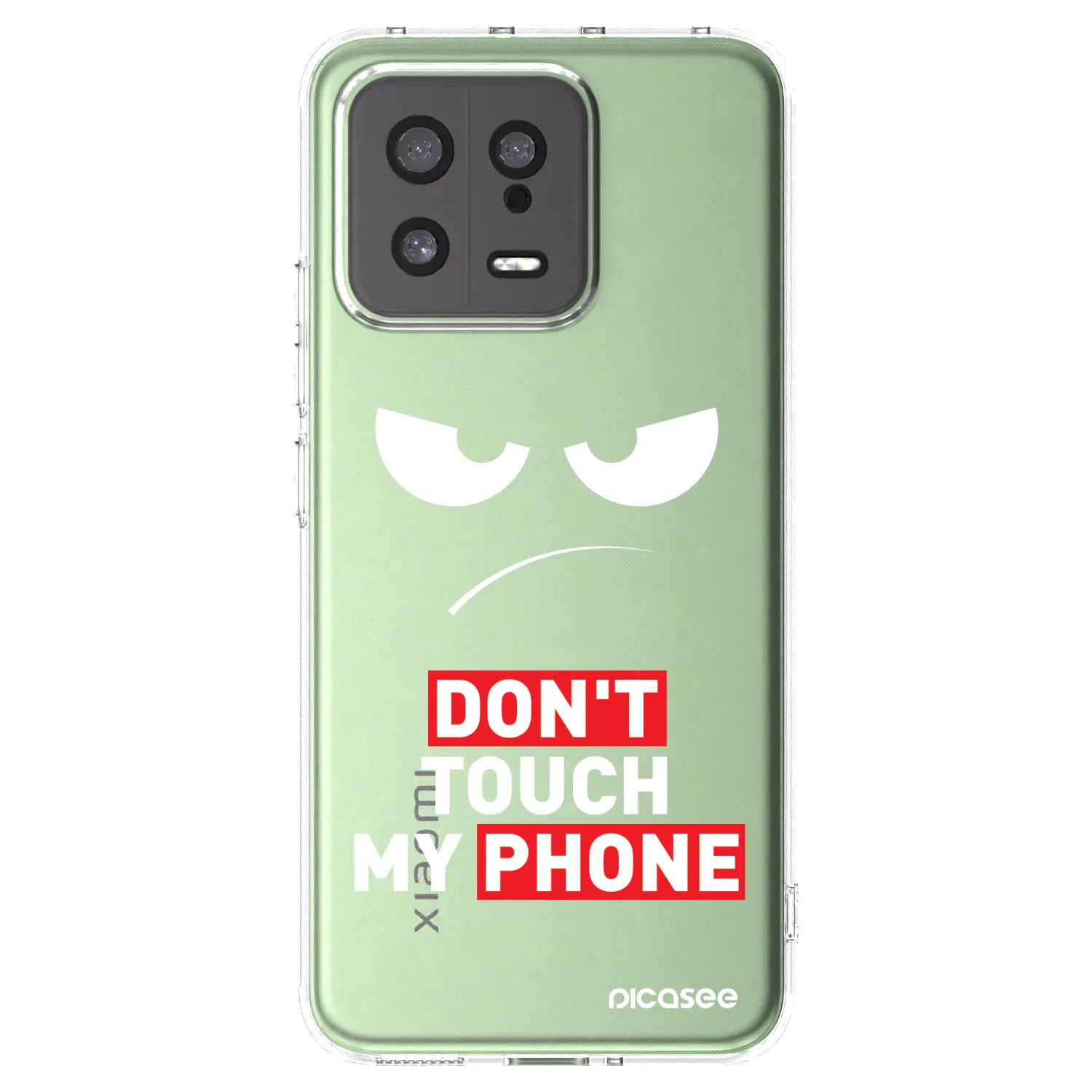 Picasee silikonska prozirna maskica za Xiaomi 13 - Angry Eyes - Transparent
