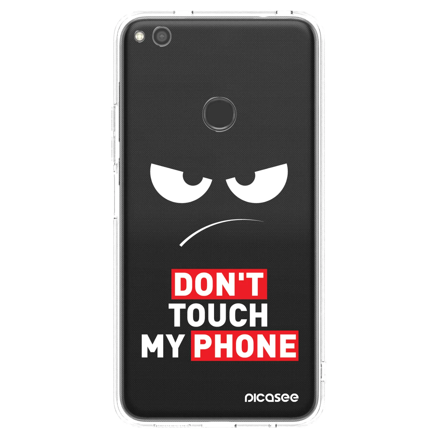 Picasee silikonska prozirna maskica za Huawei P9 Lite 2017 - Angry Eyes - Transparent