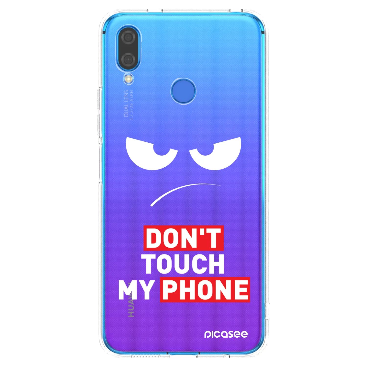 Picasee silikonska prozirna maskica za Huawei Nova 3 - Angry Eyes - Transparent