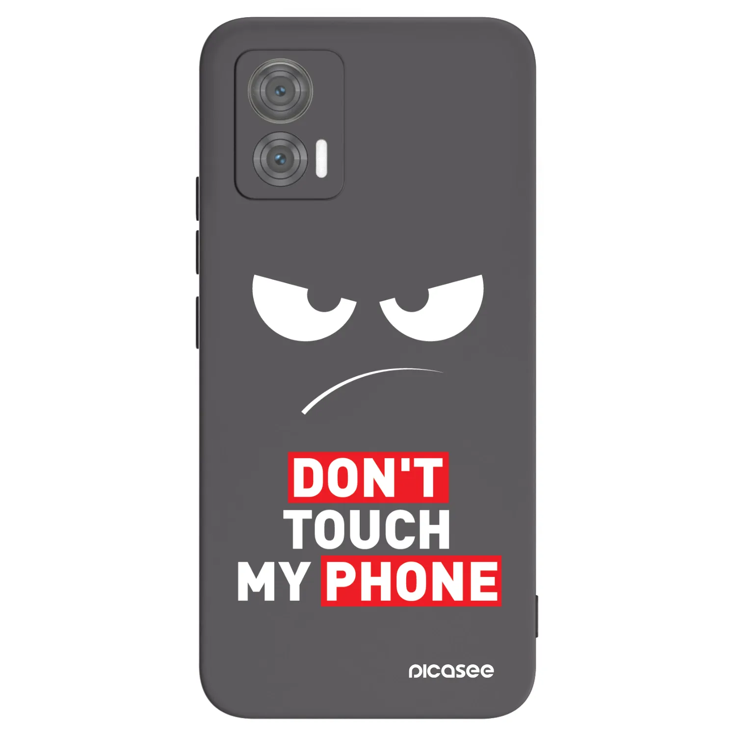 Picasee crna silikonska maskica za Motorola Edge 30 Neo - Angry Eyes - Transparent