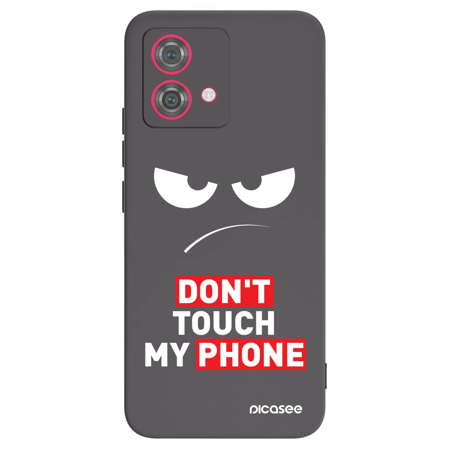 Picasee crna silikonska maskica za Motorola Moto G84 5G - Angry Eyes - Transparent