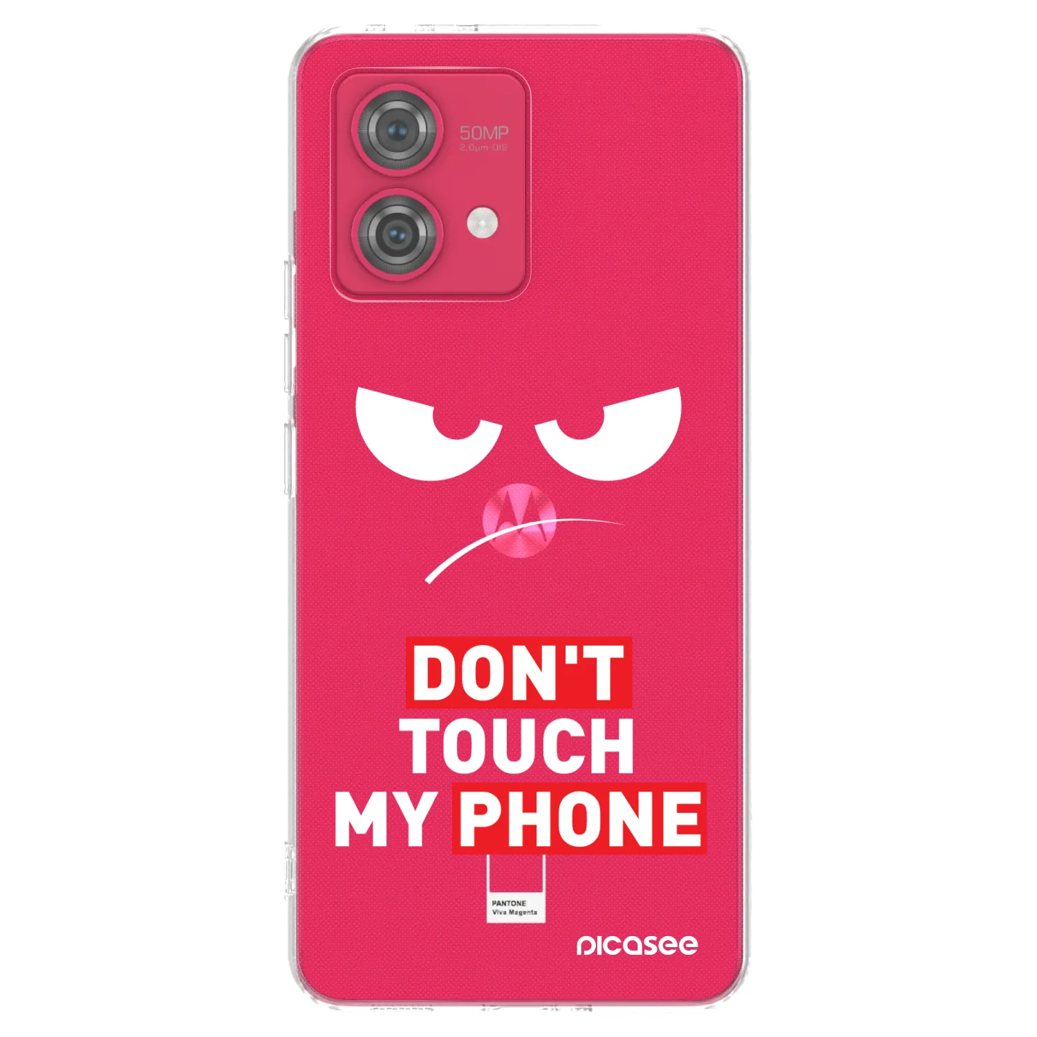Picasee silikonska prozirna maskica za Motorola Moto G84 5G - Angry Eyes - Transparent