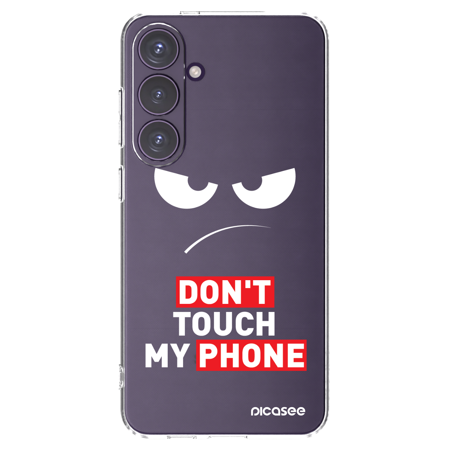 Picasee silikonska prozirna maskica za Samsung Galaxy S24+ S926B 5G - Angry Eyes - Transparent