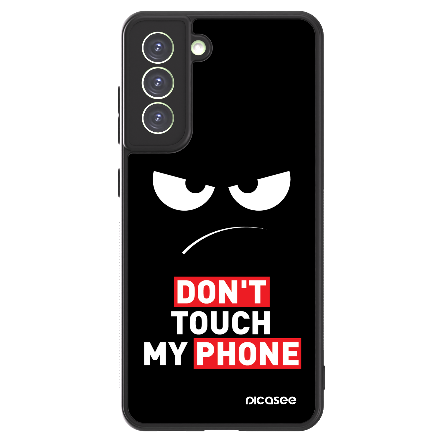 Picasee ULTIMATE CASE PowerShare za Samsung Galaxy S21 FE 5G - Angry Eyes - Transparent