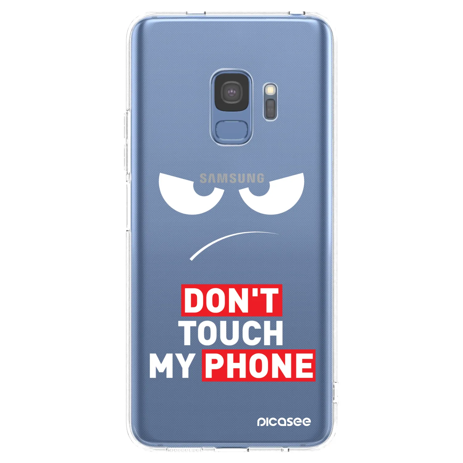 Picasee silikonska prozirna maskica za Samsung Galaxy S9 G960F - Angry Eyes - Transparent