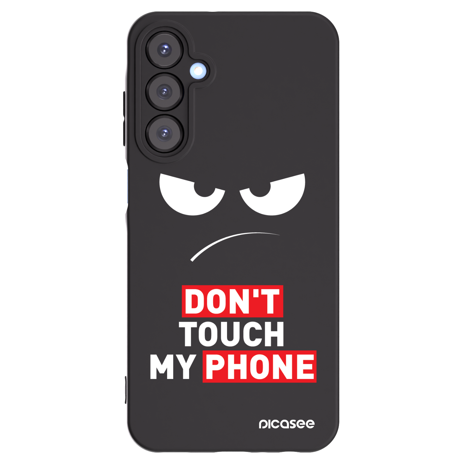 Picasee crna silikonska maskica za Samsung Galaxy A25 A256B 5G - Angry Eyes - Transparent