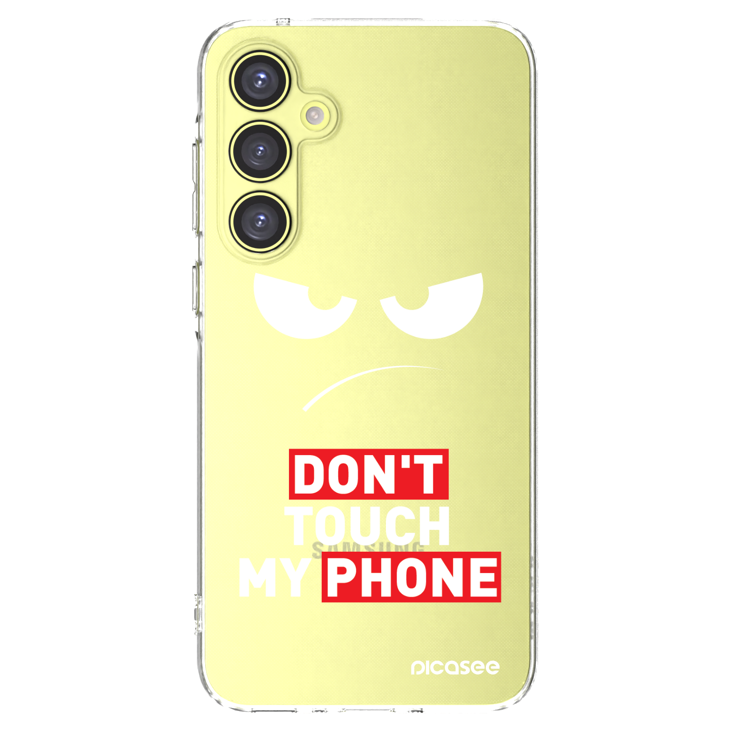 Picasee silikonska prozirna maskica za Samsung Galaxy A35 5G A356B - Angry Eyes - Transparent