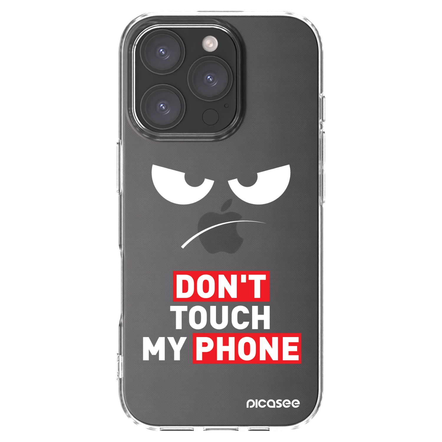 Picasee silikonska prozirna maskica za Apple iPhone 16 Pro - Angry Eyes - Transparent