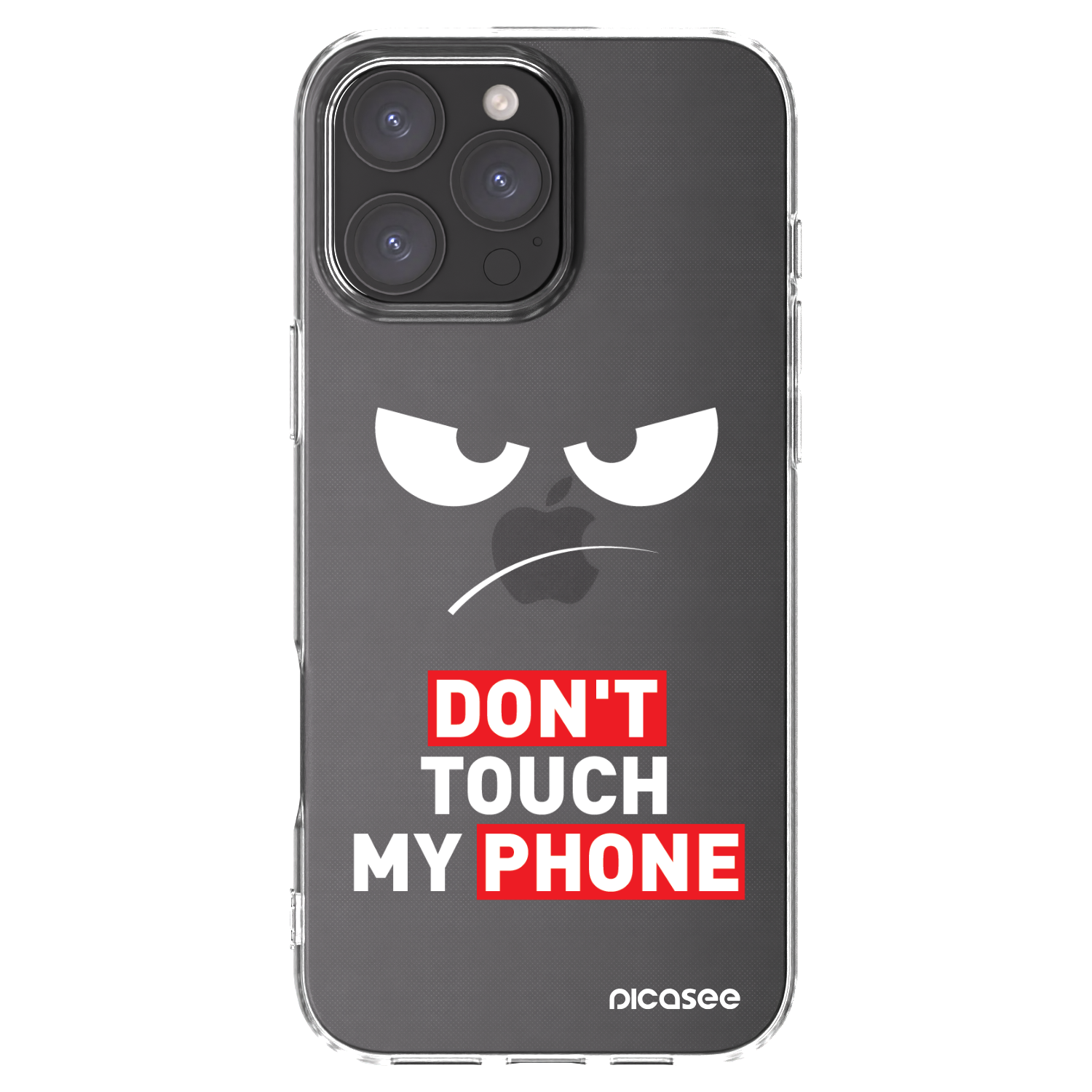 Picasee silikonska prozirna maskica za Apple iPhone 16 Pro Max - Angry Eyes - Transparent
