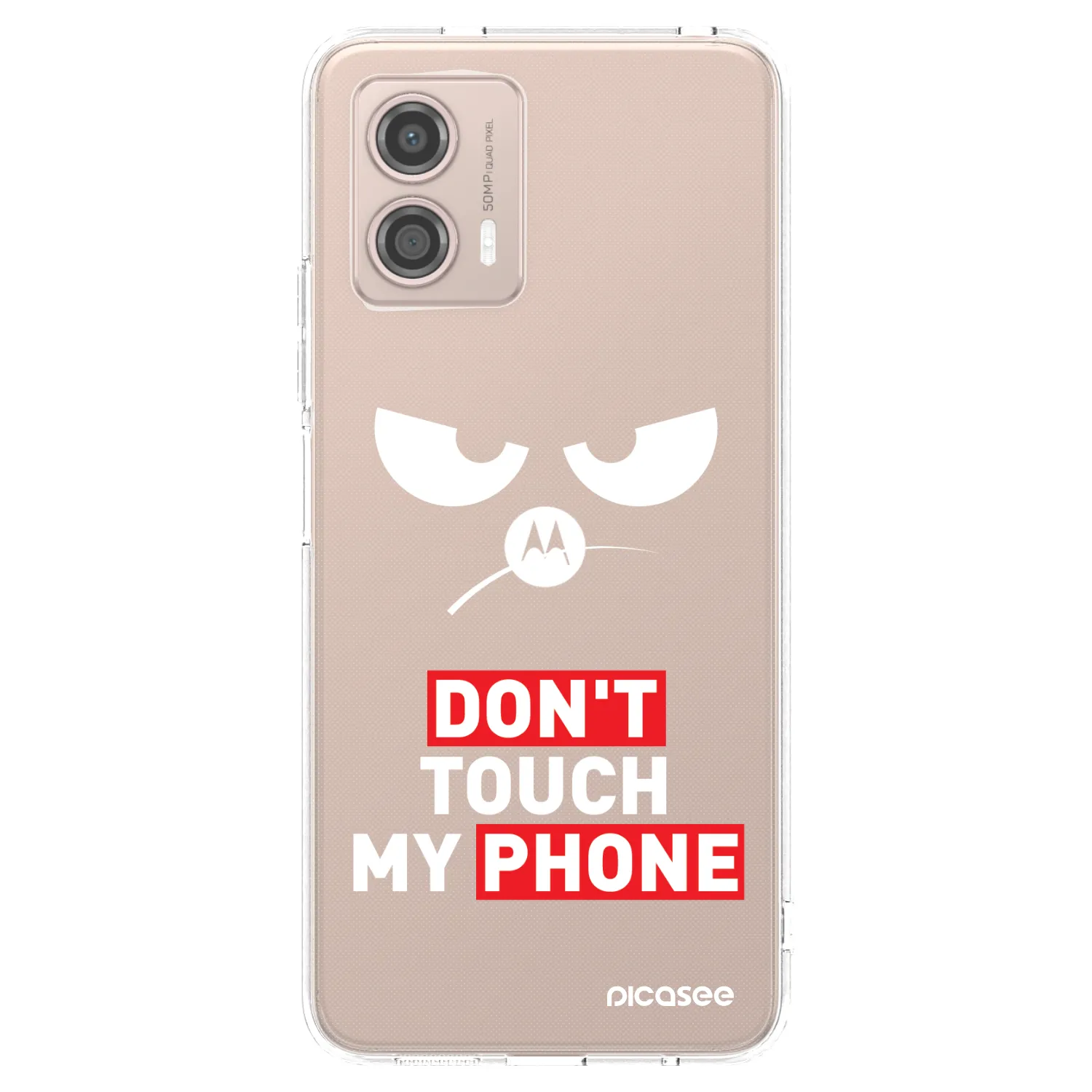 Picasee silikonska prozirna maskica za Motorola Moto G53 5G - Angry Eyes - Transparent