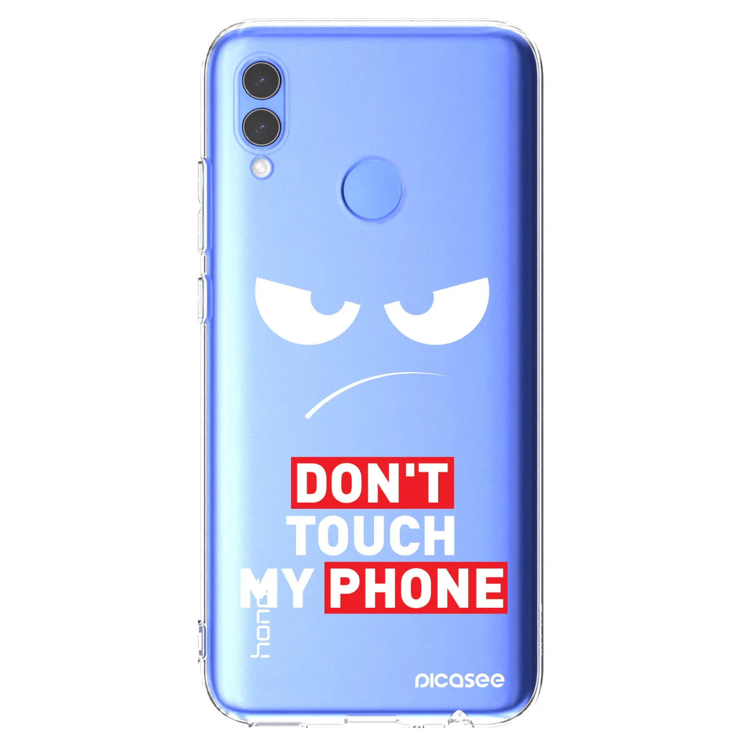 Picasee silikonska prozirna maskica za Honor 10 Lite - Angry Eyes - Transparent