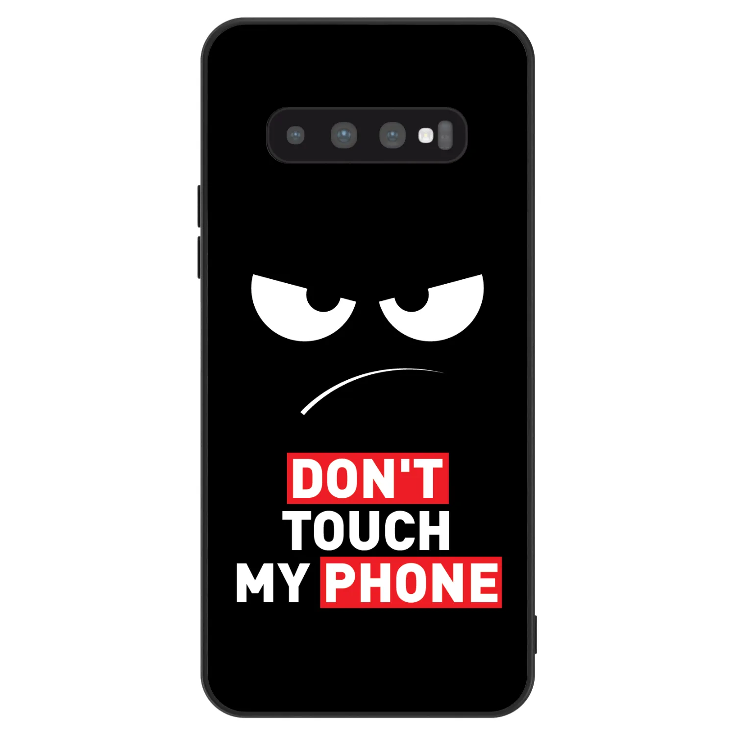 Picasee ULTIMATE CASE za Samsung Galaxy S10 Plus G975 - Angry Eyes - Transparent