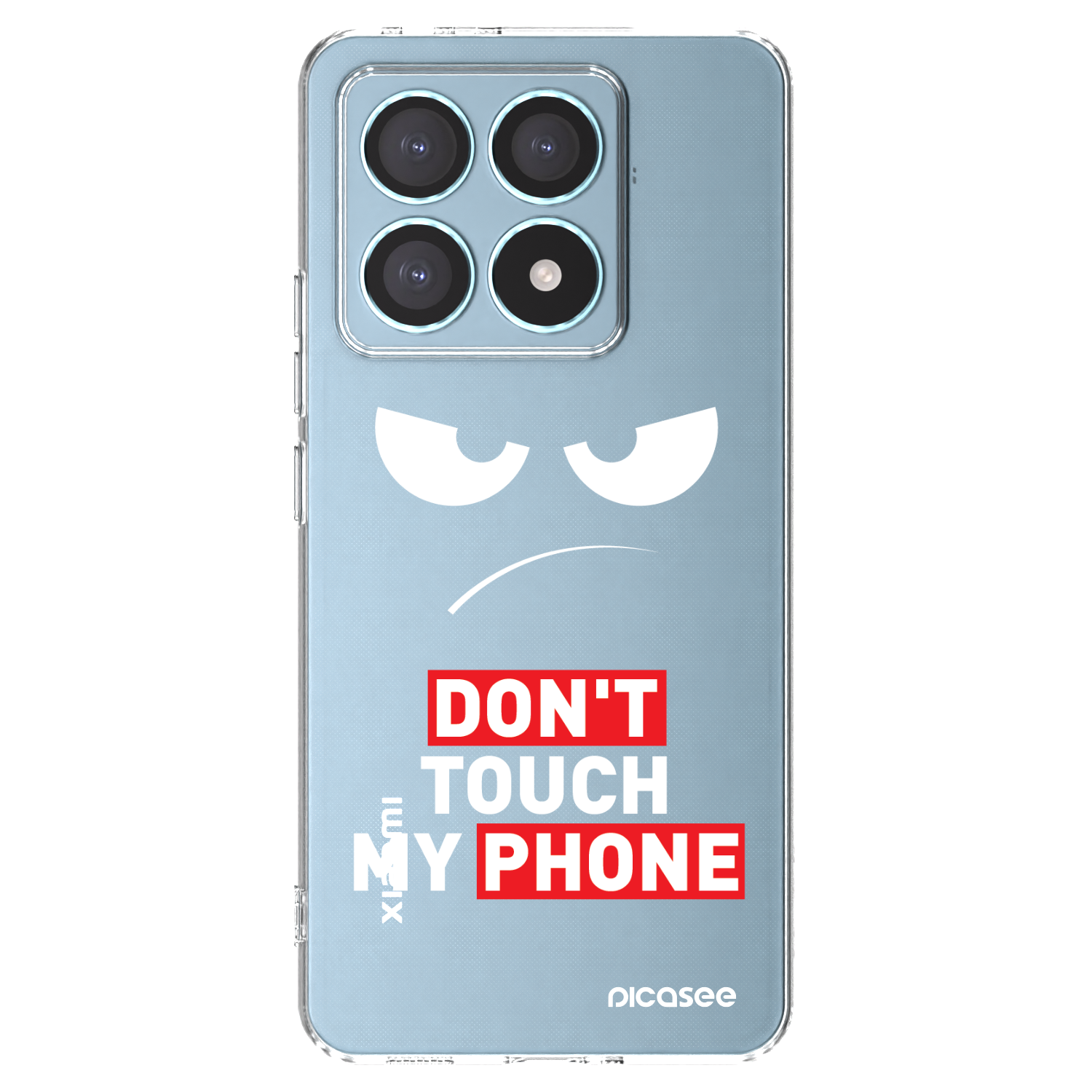 Picasee silikonska prozirna maskica za Xiaomi 14T Pro - Angry Eyes - Transparent