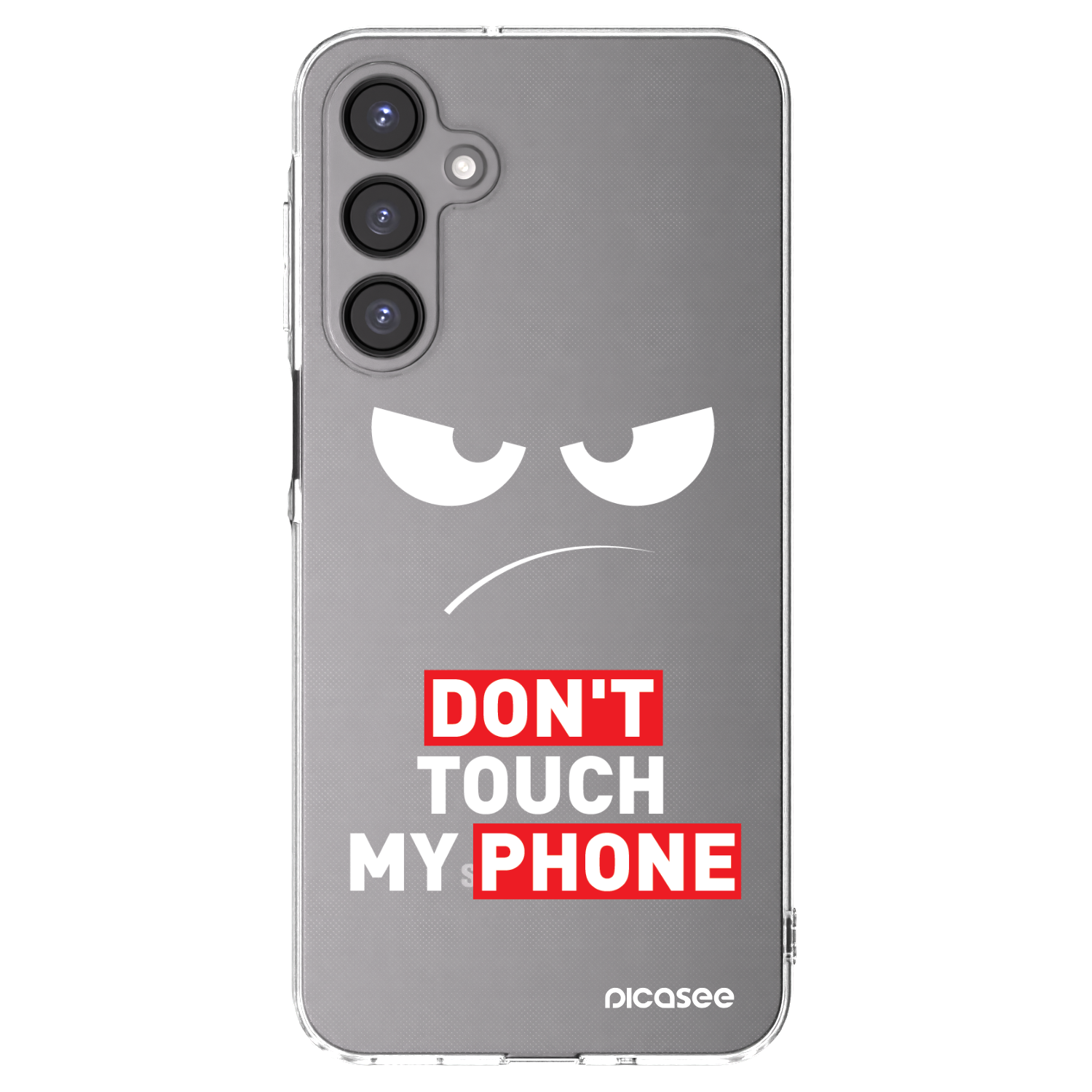 Picasee silikonska prozirna maskica za Samsung Galaxy A16 5G - Angry Eyes - Transparent