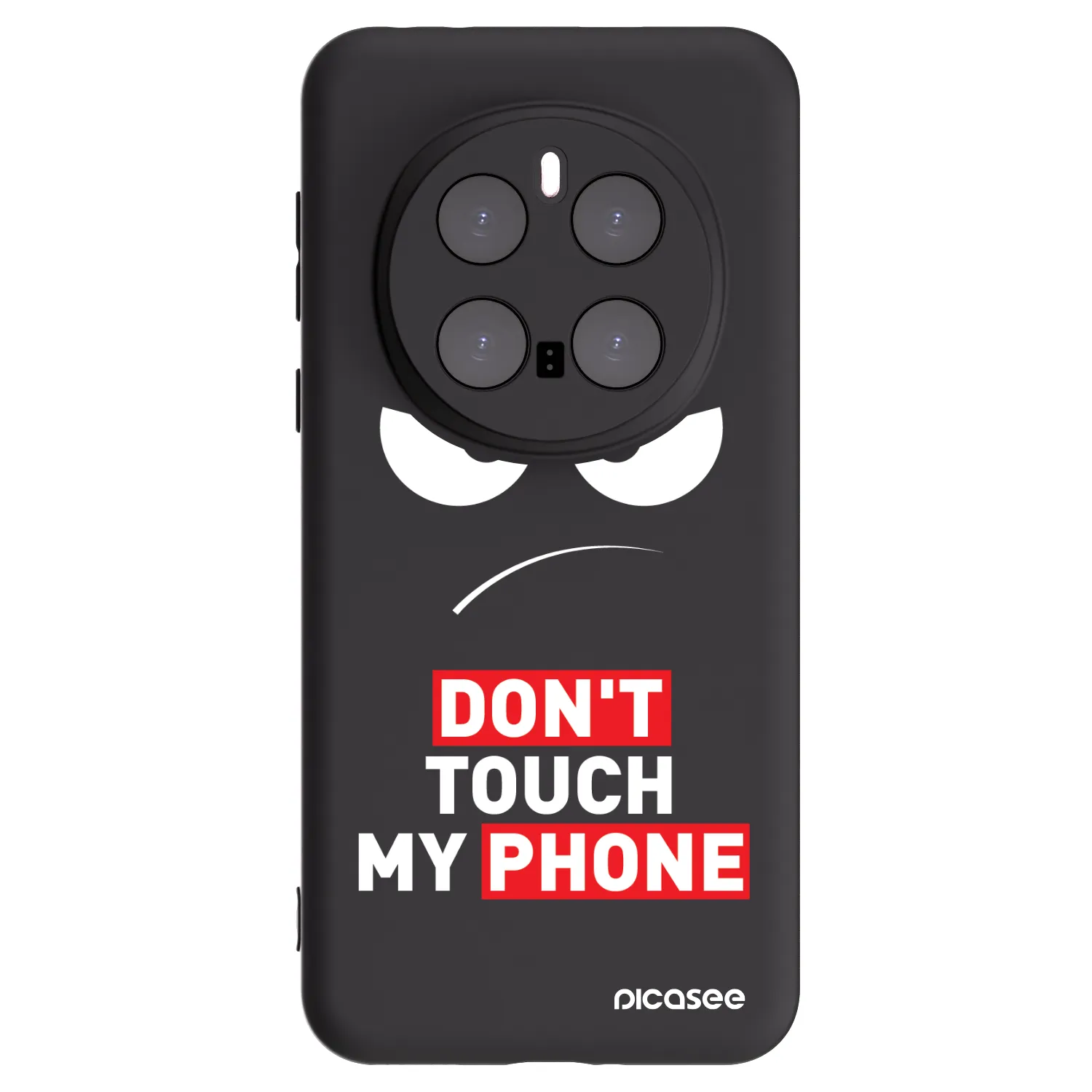 Picasee crna silikonska maskica za Honor Magic7 Pro 5G - Angry Eyes - Transparent
