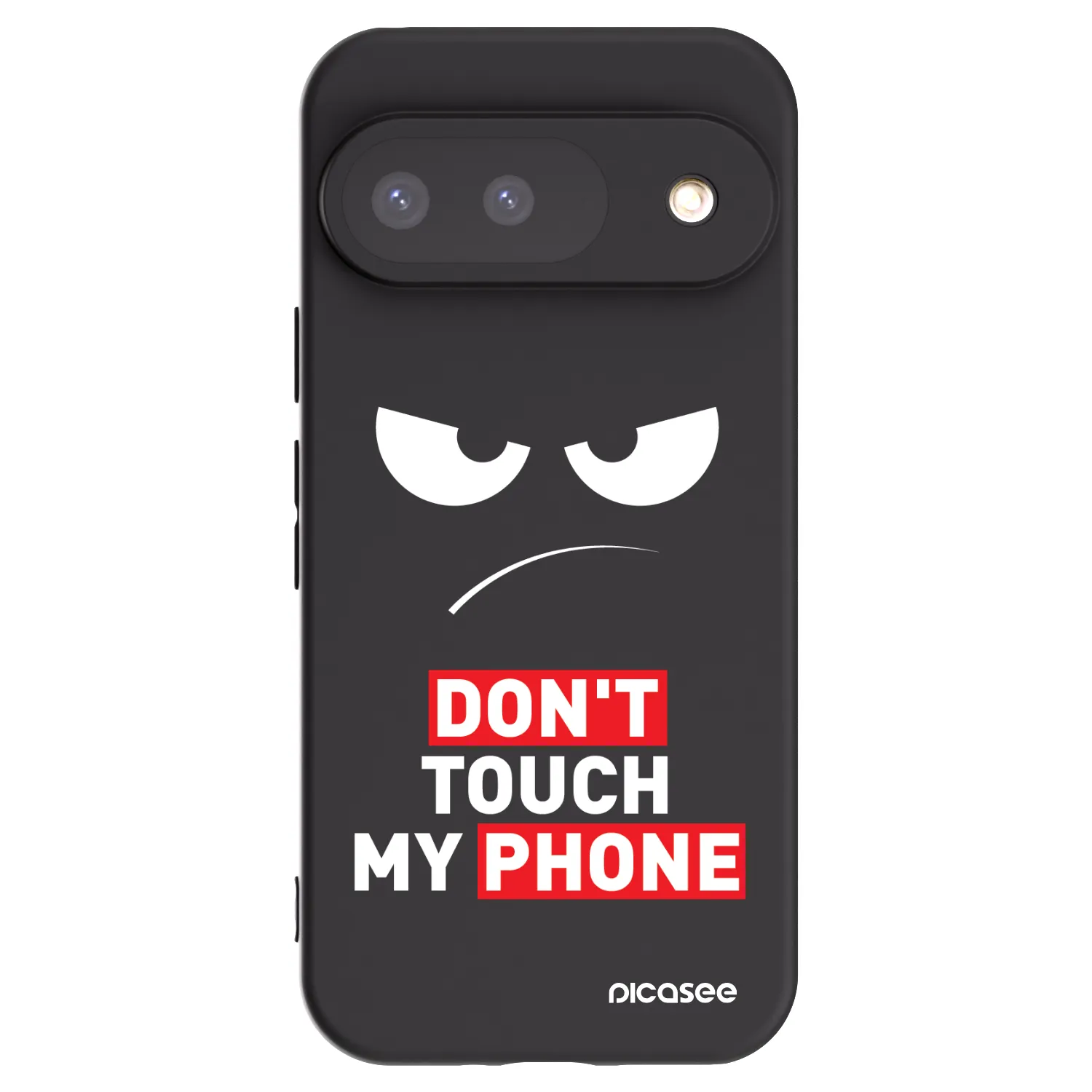 Picasee crna silikonska maskica za Google Pixel 9 - Angry Eyes - Transparent