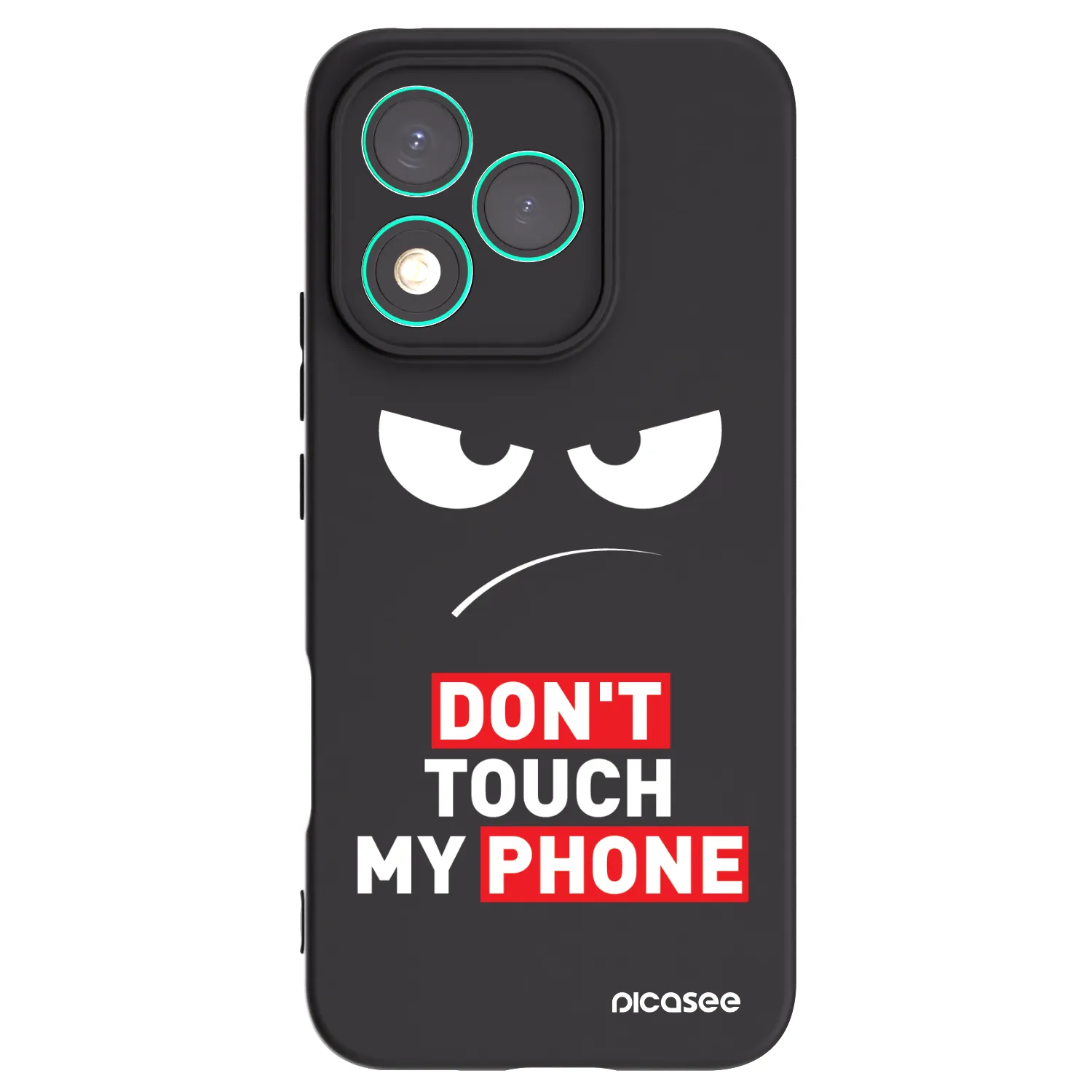 Picasee crna silikonska maskica za Honor 400 Lite 5G - Angry Eyes - Transparent