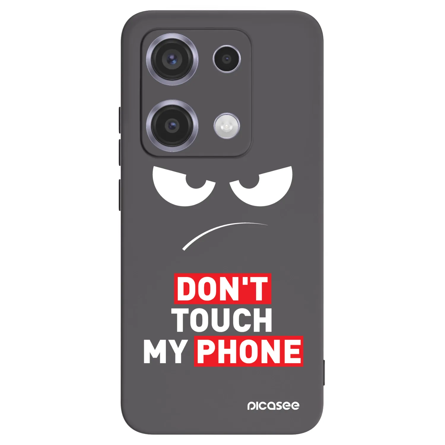 Picasee crna silikonska maskica za Xiaomi Redmi Note 14S - Angry Eyes - Transparent