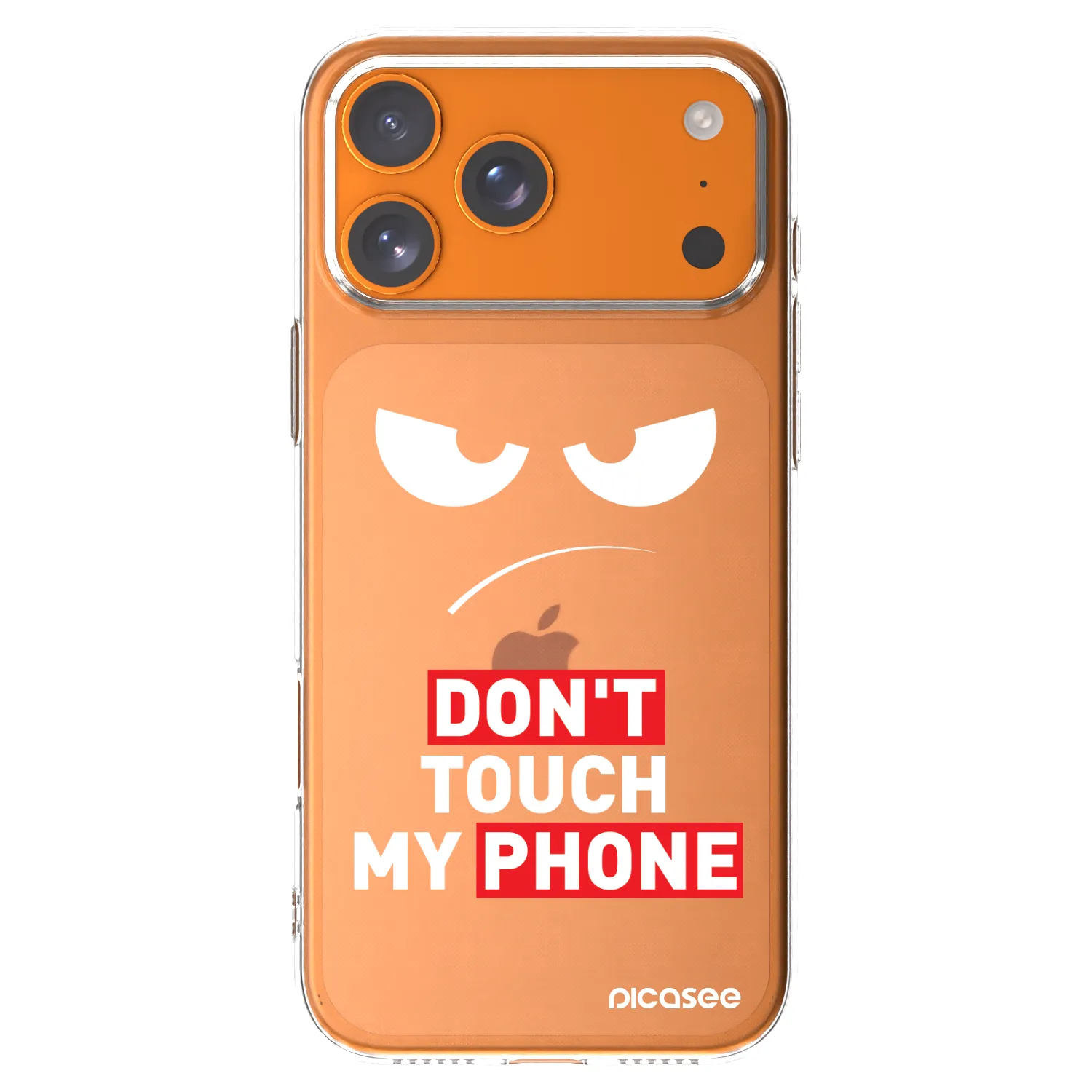 Picasee silikonska prozirna maskica za Apple iPhone 17 Pro Max - Angry Eyes - Transparent