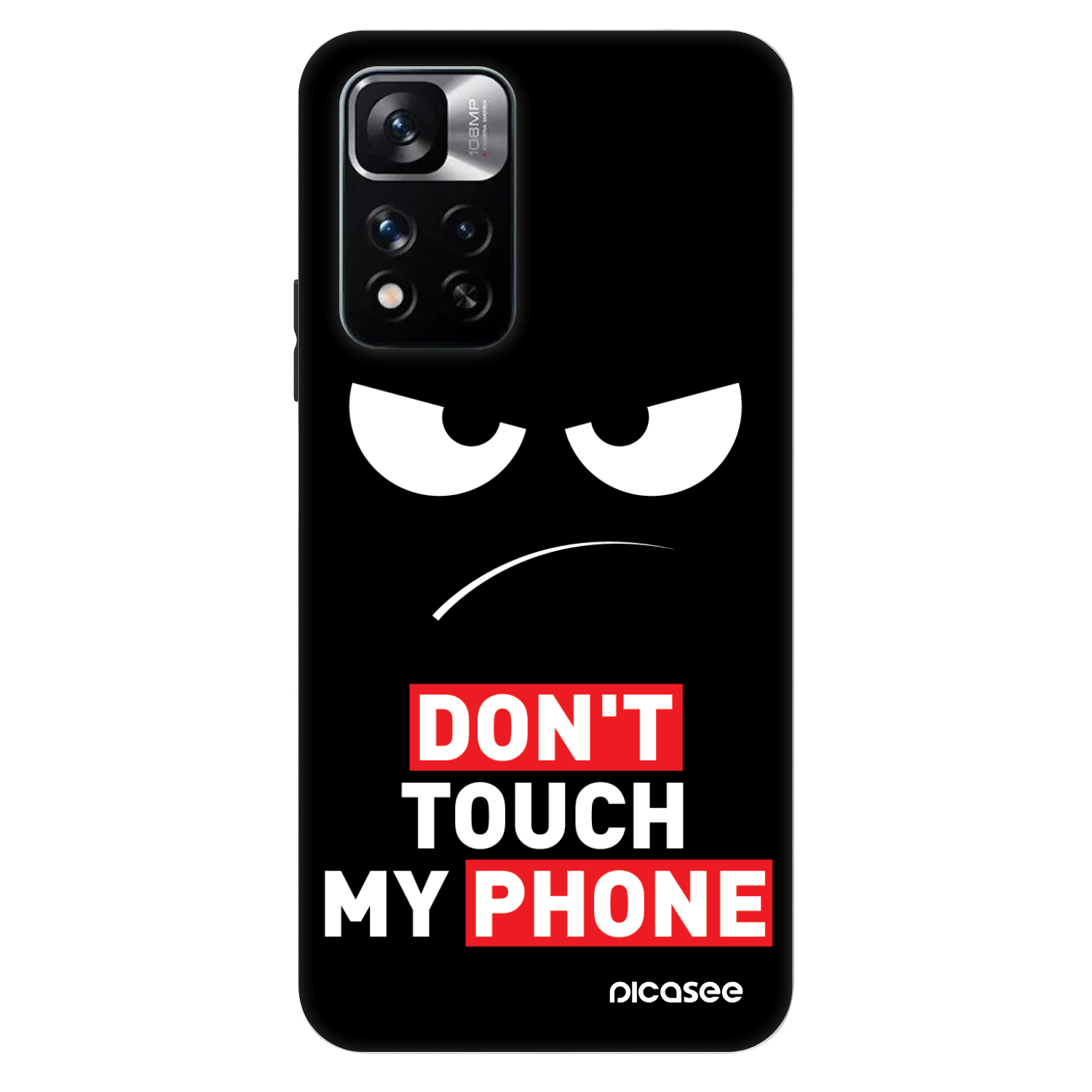 Picasee Fashion Case za Xiaomi Redmi Note 11 Pro 5G - Angry Eyes - Transparent