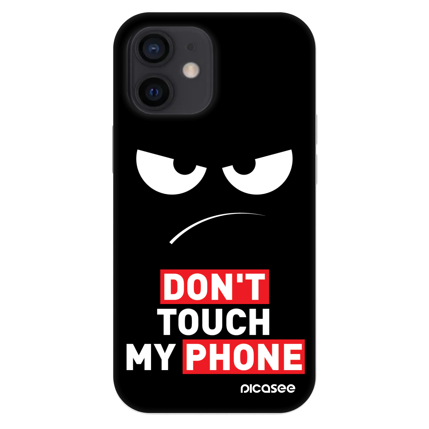 Picasee Fashion Case za Apple iPhone 12 mini - Angry Eyes - Transparent