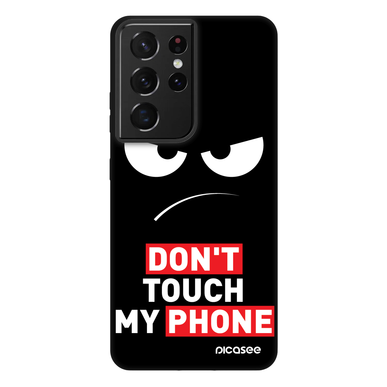 Picasee Fashion Case za Samsung Galaxy S21 Ultra 5G G998B - Angry Eyes - Transparent