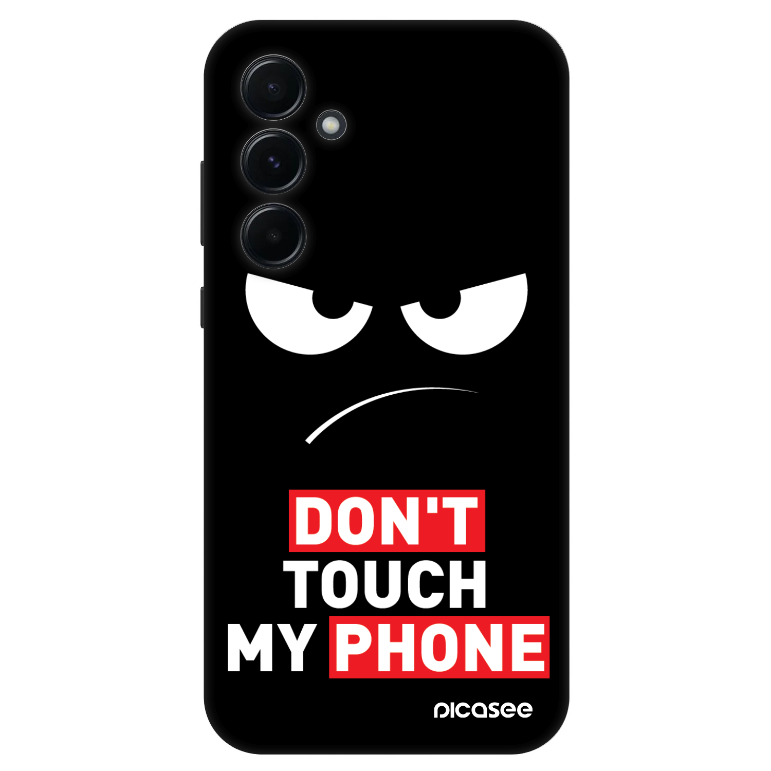 Picasee Fashion Case za Samsung Galaxy A55 5G A556B - Angry Eyes - Transparent