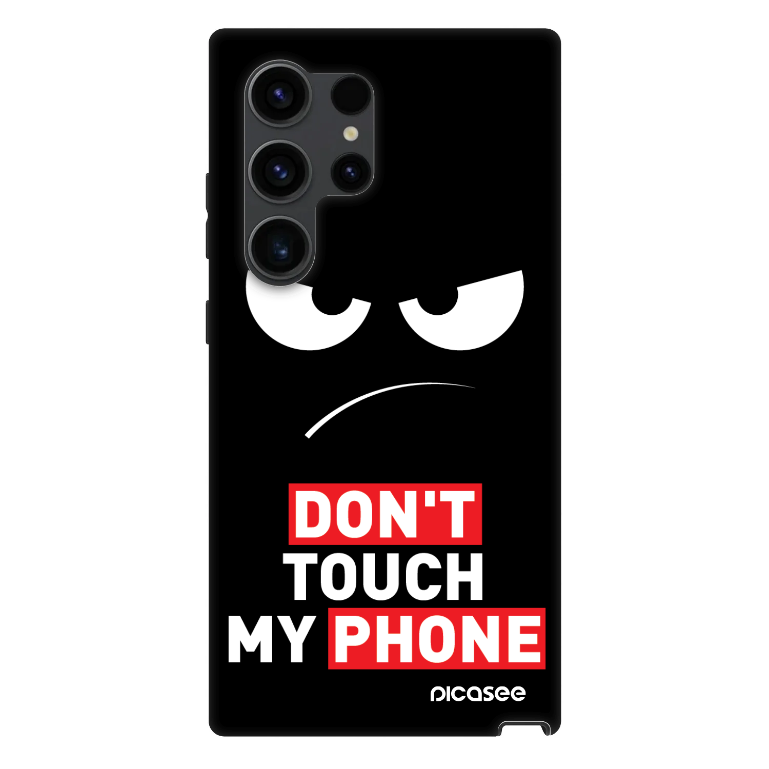 Picasee Fashion Case PowerShare pro Samsung Galaxy S24 Ultra S928B 5G - Angry Eyes - Transparent