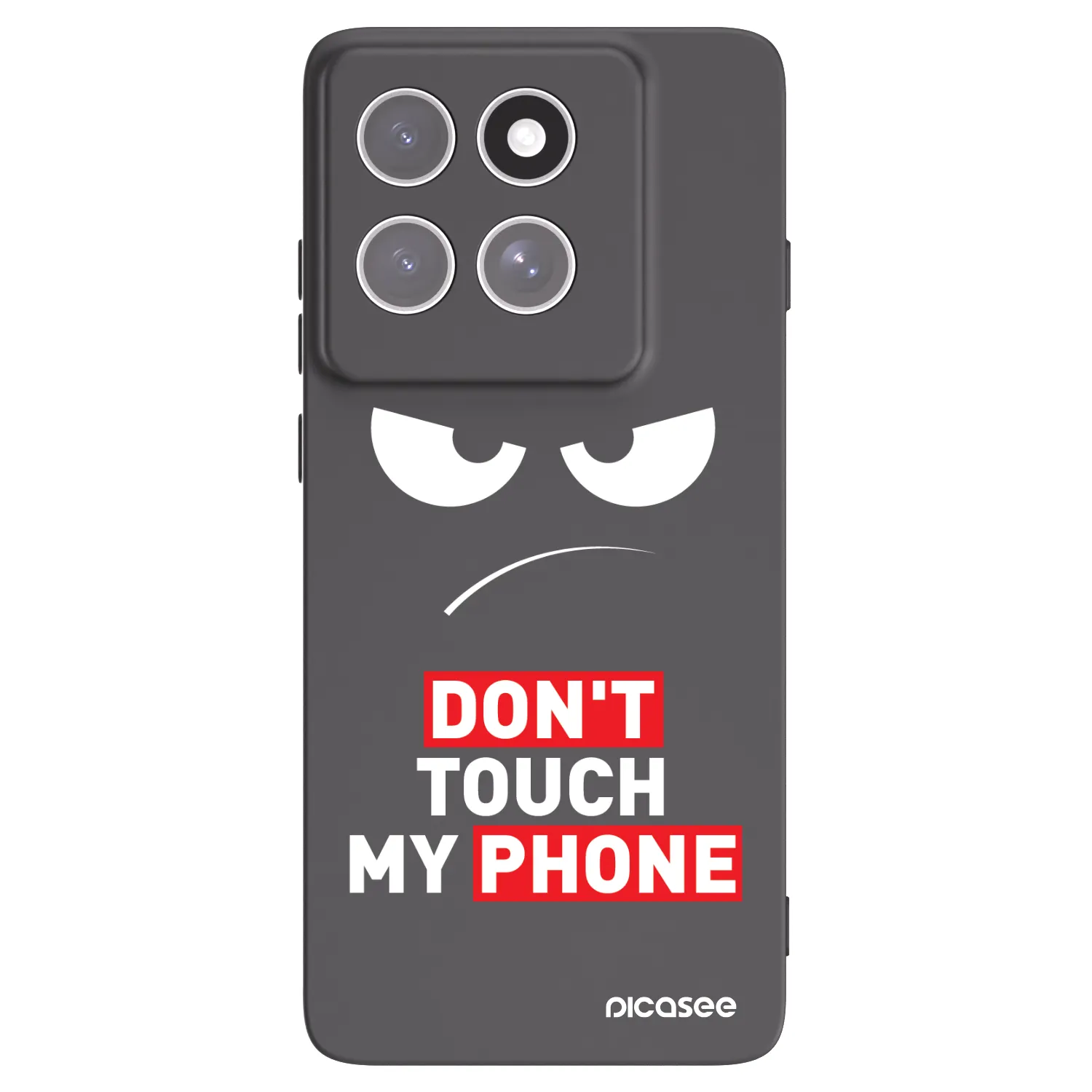Picasee crna silikonska maskica za Motorola Edge 60 Pro - Angry Eyes - Transparent
