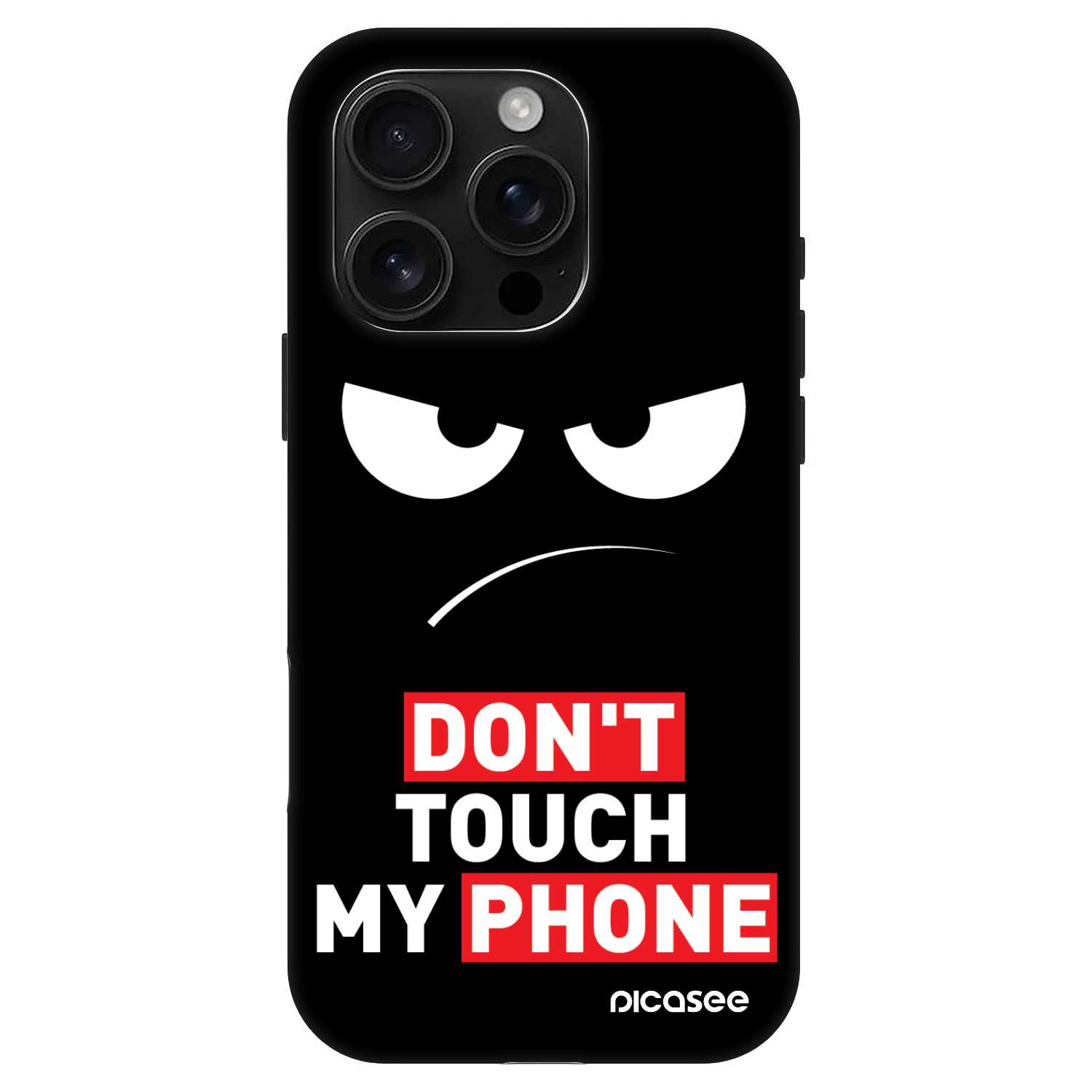 Picasee Fashion Case MagSafe za Apple iPhone 16 Pro - Angry Eyes - Transparent
