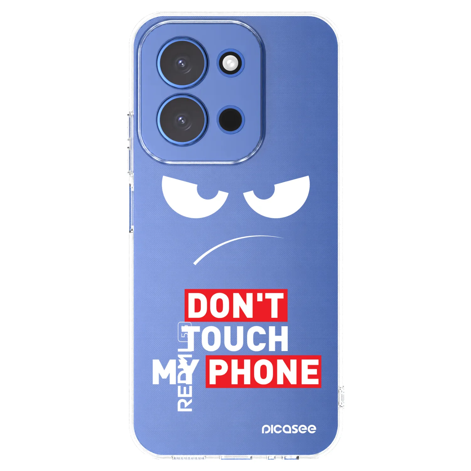 Picasee silikonska prozirna maskica za Xiaomi Redmi 15C 4G - Angry Eyes - Transparent